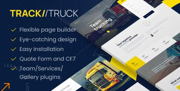 TrackTruck – Freight Brokerage and Logistics Company WordPress theme
